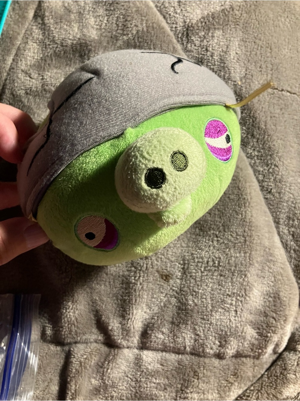 Green Mummy Pig Plush Toy - Soft Stuffed Character